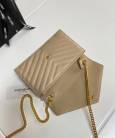 Клатч Saint Laurent Monogram Envelope Chain Wallet Biege